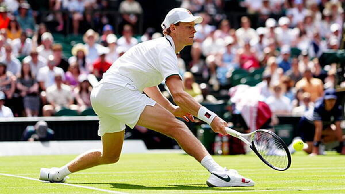 Jannik Sinner bloodied as he survives scare in fierce five-set Wimbledon opener