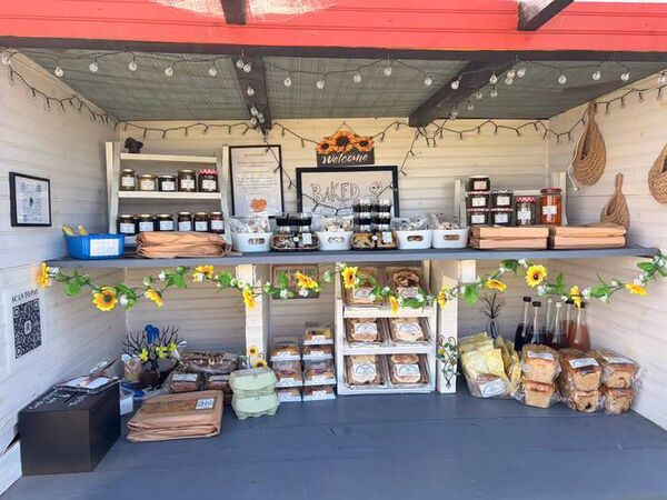 The Kuchenbacker's farm stand was restocked shortly after the vandalism. 