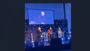<p>Brendan Shine was one of the recipients of the Pride of Erin International Awards in Manchester</p>