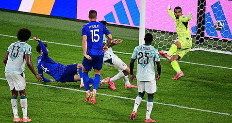 Fifa says ‘heartbeat graphic’ from data inside ball got Croatia VAR call correct