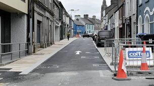 <p>Works on Church Street in Roscommon Town, which is now one way, have been partially completed. Pic: Gerard O'Loughlin</p> <p>Works on Church Street in Roscommon Town, which is now one way, have been partially completed. Pic: Gerard O'Loughlin</p>