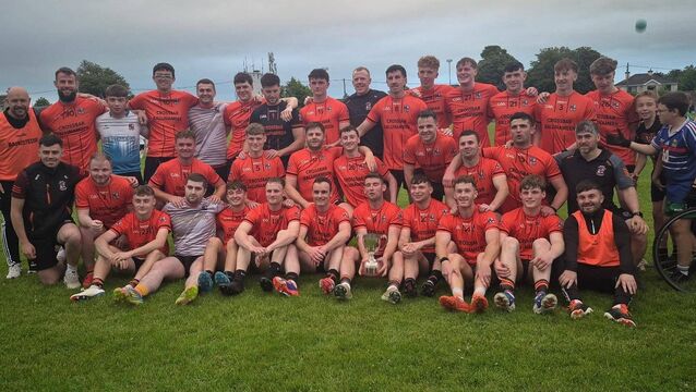 <p>The Elphin side that claimed the O'Gara Cup at Orchard Park. Picture: Elphin GAA</p>