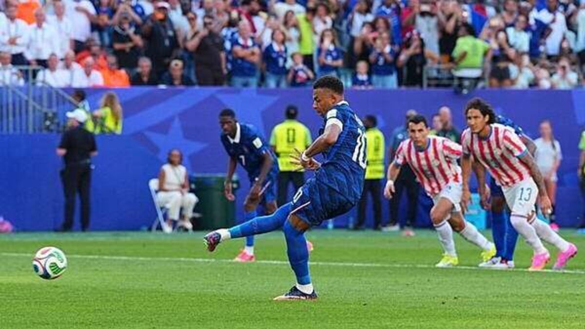 Kylian Mbappe penalty sends France into last eight with win over Paraguay