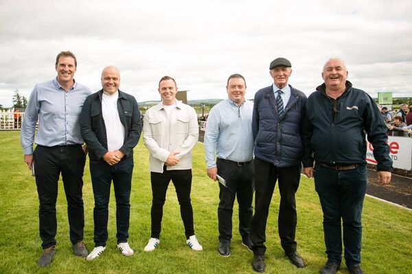 Pictured at Roscommon Racecourse last week were Brian Mullen, secretary of Roscommon GAA; Cian Smith, manager of the Roscommon U-20 football team; Shane Moran, manager of the Roscommon U-17 football team; Thomas Murray, chairperson of Roscommon GAA; Michael Finneran, manager of Roscommon Racecourse, and Robbie McConn, Roscommon Racecourse. Pic: Michelle Hughes Walsh Pictured at Roscommon Racecourse last week were Brian Mullen, secretary of Roscommon GAA; Cian Smith, manager of the Roscommon U-20 football team; Shane Moran, manager of the Roscommon U-17 football team; Thomas Murray, chairperson of Roscommon GAA; Michael Finneran, manager of Roscommon Racecourse, and Robbie McConn, Roscommon Racecourse. Pic: Michelle Hughes Walsh