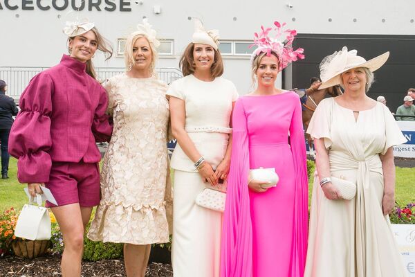 Pictured following the presentation of the SuperValu Best Dressed Lady competition at Roscommon Racecourse on Monday evening are third-place winner Leah Hoey of Roscommon, Yvonne Donohue of Roscommon Racecourse, guest judge Lisa Gallogy, founder of Faizie Maizie Accessories, SuperValu Best Dressed Lady winner Leah Kelly of Sligo, and Anne Regan from Mayo, who was also placed second. Pictured following the presentation of the SuperValu Best Dressed Lady competition at Roscommon Racecourse on Monday evening are third-place winner Leah Hoey of Roscommon, Yvonne Donohue of Roscommon Racecourse, guest judge Lisa Gallogy, founder of Faizie Maizie Accessories, SuperValu Best Dressed Lady winner Leah Kelly of Sligo, and Anne Regan from Mayo, who was also placed second.