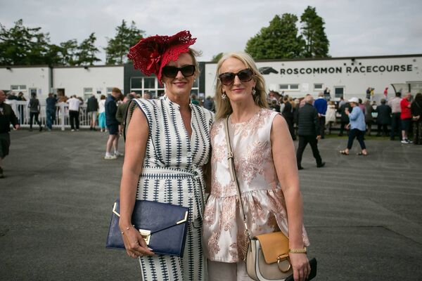 Pictured at the Roscommon Races on Monday evening were Siobhan Carthy and June Murray. Pictured at the Roscommon Races on Monday evening were Siobhan Carthy and June Murray.