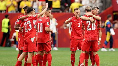 Switzerland into World Cup quarter-finals as Colombia pay the penalty