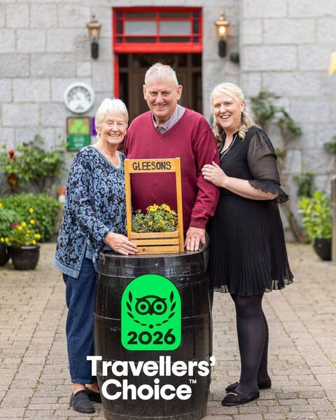 The Gleesons are celebrating a Tripadvisor’s Travellers’ Choice Award 2026. The Gleesons are celebrating a Tripadvisor’s Travellers’ Choice Award 2026.