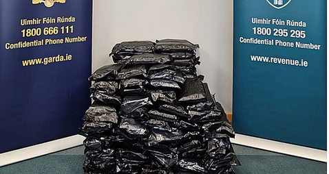 Cannabis worth more than €1.2 million seized and three men arrested