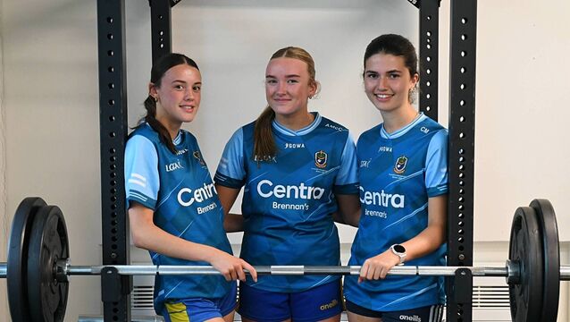 Georgia Gerrity, Alanna McCormack and Chloe Mulryan produced a superb defensive display against Down at Kingspan Breffni on Thursday evening as the Roscommon minor ladies' footballers reached the county's first All-Ireland A final since 1991. Picture: Gerard O'Loughlin <p>Georgia Gerrity, Alanna McCormack and Chloe Mulryan produced a superb defensive display against Down at Kingspan Breffni on Thursday evening as the Roscommon minor ladies' footballers reached the county's first All-Ireland A final since 1991. Picture: Gerard O'Loughlin</p>