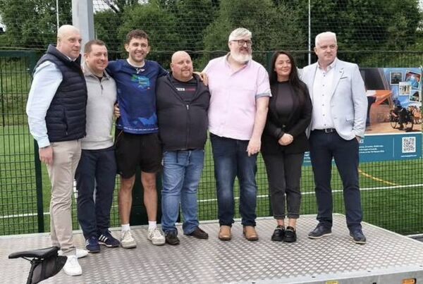 Members of the Arigna Recreational Enhancement Association with Fergal at the special event. Pic: Fergal Guihen Members of the Arigna Recreational Enhancement Association with Fergal at the special event. Pic: Fergal Guihen
