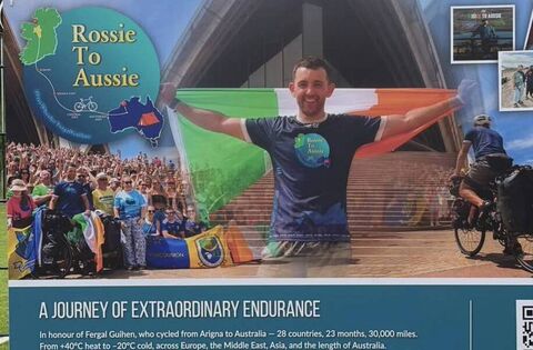 He raised more than €210,000 for two local charities following an epic global cycle