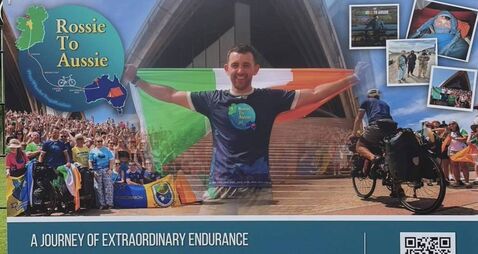Watch: 'Rossie to Aussie' cyclist honoured by local community 