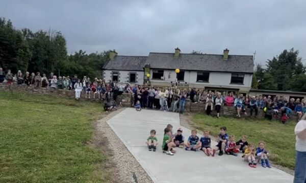 A large crowd turned out in Arigna for the special event to honour Fergal. Pic: Fergal Guihen A large crowd turned out in Arigna for the special event to honour Fergal. Pic: Fergal Guihen
