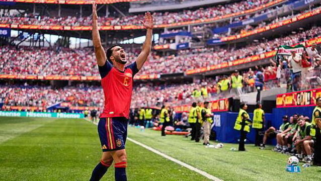 Mikel Merino fires Spain to victory again with late winner against Belgium