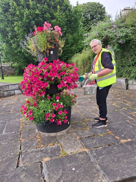 Elphin Tidy Towns volunteer Nora who comes from Drumlion every Saturday to help out. Elphin Tidy Towns volunteer Nora who comes from Drumlion every Saturday to help out.