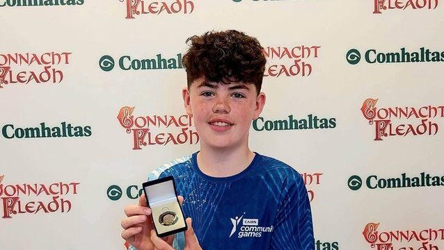 <p>Henry Gunn, winner of the 12-15 storytelling competition at the Connacht Fleadh 2026.</p>