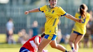 <p>Roscommon’s U-16 girls’ team gave a sensational display against Laois at Coralstown Kinnegad GAA Grounds this evening. Pic: Roscommon LGFA</p>