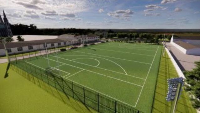 <p>The new astroturf pitch will provide a first-class, all-weather playing surface not only for CBS Roscommon but for Roscommon LGFA and the wider community.</p>