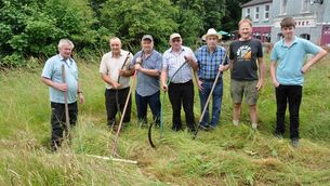 <p>Mike Ryan, Padraig Hussey, Dick Thompson, John Hopkins, Martin Conroy, Brian Kranzler and Darragh Conroy cutting the traditional way at the Ballintubber Heritage Week last year. Pic. Liam Reynolds</p> <p>Mike Ryan, Padraig Hussey, Dick Thompson, John Hopkins, Martin Conroy, Brian Kranzler and Darragh Conroy cutting the traditional way at the Ballintubber Heritage Week last year. Pic. Liam Reynolds</p>