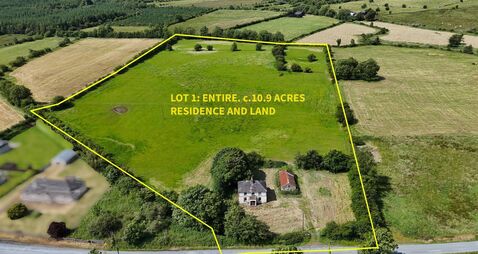Residential County Roscommon farm of 10.9 acres on the market