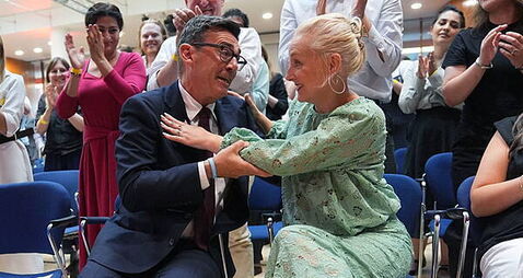 Who is Andy Burnham’s wife Marie-France van Heel?