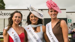 <p>Taking time out from their Rose duties were Sligo Rose Bethany McLoughlin, Roscommon Rose Rebecca Collins, and Tipperary Rose Fiona Kennedy, who enjoyed an evening at Roscommon Racecourse recently. Pic: Michelle Hughes-Walsh</p> <p>Taking time out from their Rose duties were Sligo Rose Bethany McLoughlin, Roscommon Rose Rebecca Collins, and Tipperary Rose Fiona Kennedy, who enjoyed an evening at Roscommon Racecourse recently. Pic: Michelle Hughes-Walsh</p>