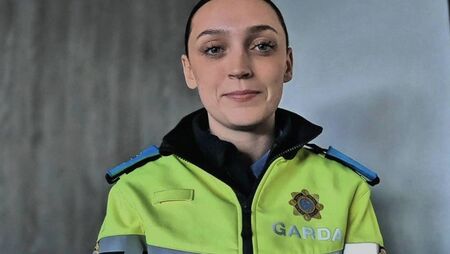 Young Roscommon woman lines out with Garda colleagues before lining out with her team in Poland 