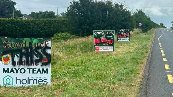 Some of the vandalised signs. Some of the vandalised signs.