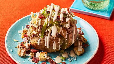 Chicken Caesar jacket potato recipe
