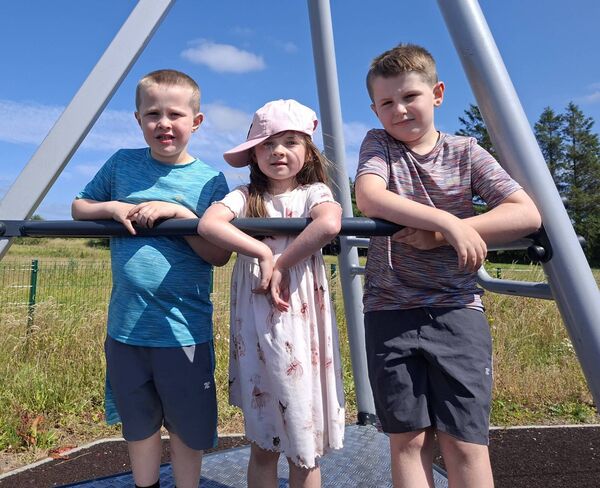 Parker Coen, Lauren Mannion, and Rocco Coen enjoying the fun at Heritage Week celebrations in Ballintubber. Pic: Liam Reynolds Parker Coen, Lauren Mannion, and Rocco Coen enjoying the fun at Heritage Week celebrations in Ballintubber. Pic: Liam Reynolds