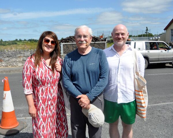 Gail Murray, Ron Harnack, and Ciaran Finn enjoying the fun at Heritage Week celebrations in Ballintubber. Pic: Liam Reynolds Gail Murray, Ron Harnack, and Ciaran Finn enjoying the fun at Heritage Week celebrations in Ballintubber. Pic: Liam Reynolds