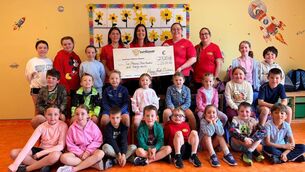 <p>Staff and children from Happy Feet Childcare, Castlerea who recently raised €2320 for the Children's Sunflower Hospice.</p> <p>Staff and children from Happy Feet Childcare, Castlerea who recently raised €2320 for the Children's Sunflower Hospice.</p>