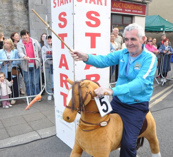 Austin Waldron taking art in the horse racing evening as part of the Castlerea Rose Festival. Pic: Liam Reynolds Austin Waldron taking art in the horse racing evening as part of the Castlerea Rose Festival. Pic: Liam Reynolds