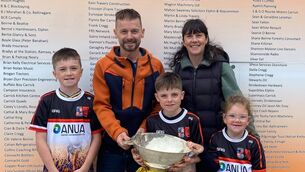 <p>The Elphin-Ballinameen U-8 team were delighted to welcome Aaron Brady and the Nestor Cup to training. </p> <p>The Elphin-Ballinameen U-8 team were delighted to welcome Aaron Brady and the Nestor Cup to training. </p>