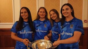 <p>Boyle's representatives with the Mary Quinn Cup at the homecoming celebrations for the All-Ireland winning Roscommon intermediate ladies' footballers.</p> <p>Boyle's representatives with the Mary Quinn Cup at the homecoming celebrations for the All-Ireland winning Roscommon intermediate ladies' footballers.</p>