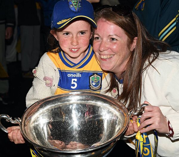 Celebrating with the All-Ireland winning Roscommon intermediate ladies' footballers in Hannon's Hotel, Roscommon Town, on Sunday evening. Pic: Gerard O'Loughlin Celebrating with the All-Ireland winning Roscommon intermediate ladies' footballers in Hannon's Hotel, Roscommon Town, on Sunday evening. Pic: Gerard O'Loughlin