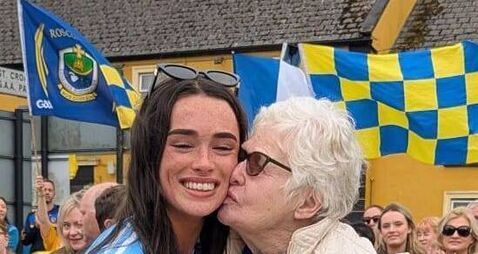SEALED WITH A KISS: Ella welcomed back to Ballintubber by proud grandmother 