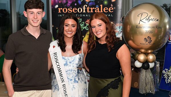 Rebecca Collins with brother Patrick and sister Jessica. Pic: Gerard O’Loughlin 