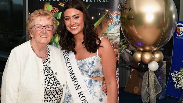 Rebecca Collins with her grandmother Bridie Finnerty. Pic: Gerard O’Loughlin Rebecca Collins with her grandmother Bridie Finnerty. Pic: Gerard O’Loughlin