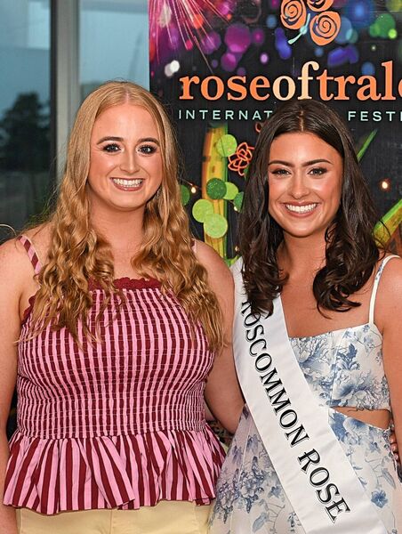 Jane Devine and Rebecca Collins at a gathering for Rebecca at Athlone Golf Club in advance of the Rose of Tralee. Pic: Gerard O’Loughlin Jane Devine and Rebecca Collins at a gathering for Rebecca at Athlone Golf Club in advance of the Rose of Tralee. Pic: Gerard O’Loughlin