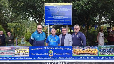 WATCH: Roscommon GAA Wall of Fame unveiled 