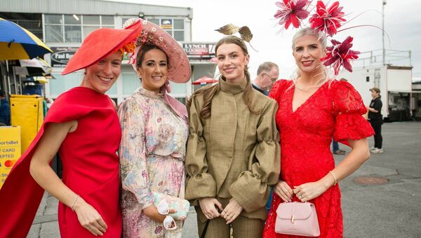 Pictured at the Roscommon Races were Eva McNally, Melissa Carty, Leah Hoey and Jenny Owens, who were among those taking part in the Most Stylish Lady Competition. Pic: Michelle Hughes Walsh Pictured at the Roscommon Races were Eva McNally, Melissa Carty, Leah Hoey and Jenny Owens, who were among those taking part in the Most Stylish Lady Competition. Pic: Michelle Hughes Walsh