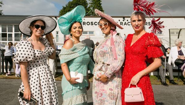 Pictured at Roscommon Races were Maura Tansey, Mairead O'Meara, Melissa Carty and Jenny Owens. Pic: Michelle Hughes Walsh Pictured at Roscommon Races were Maura Tansey, Mairead O'Meara, Melissa Carty and Jenny Owens. Pic: Michelle Hughes Walsh