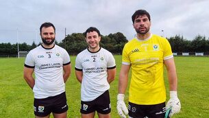 <p>Brothers Ciaráin, Jarlath and Colm Lavin lined out for Éire Óg during their team's intermediate football championship victory against St. Croan's in Ballinlough on Friday evening. Picture: Éire Óg GAA Club</p> <p>Brothers Ciaráin, Jarlath and Colm Lavin lined out for Éire Óg during their team's intermediate football championship victory against St. Croan's in Ballinlough on Friday evening. Picture: Éire Óg GAA Club</p>