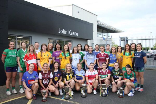 Teams competing in this year’s Roscommon LGFA Senior, Intermediate and Junior Championships with John Keane, John Keane Kia, senior championship sponsor, ahead of this year’s championships. 