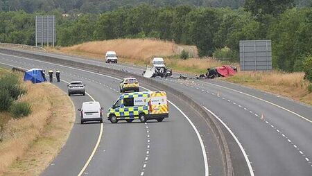 Three sisters and boy who suffered serious injuries in M9 crash named locally