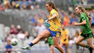 <p>Aisling Feely scores a goal for Roscommon during the All-Ireland intermediate ladies' football final against Fermanagh in Croke Park earlier this month. Picture: Paul Phelan/Sportsfile</p> <p>Aisling Feely scores a goal for Roscommon during the All-Ireland intermediate ladies' football final against Fermanagh in Croke Park earlier this month. Picture: Paul Phelan/Sportsfile</p>