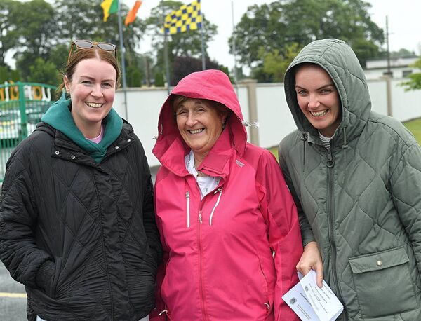 Siobhán, Phil and Breda Keating, Tremane, at their side's recent senior hurling championship match against Oran in Rockfield. Picture: Gerard O'Loughlin