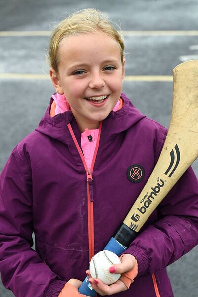Niamh Kelly, Tremane, at her team's recent senior hurling championship clash against Oran in Rockfield. Picture: Gerard O'Loughlin